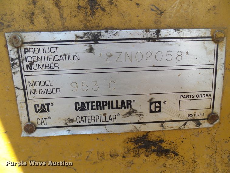 image for item DC2858 1998 Caterpillar 953C  track loader