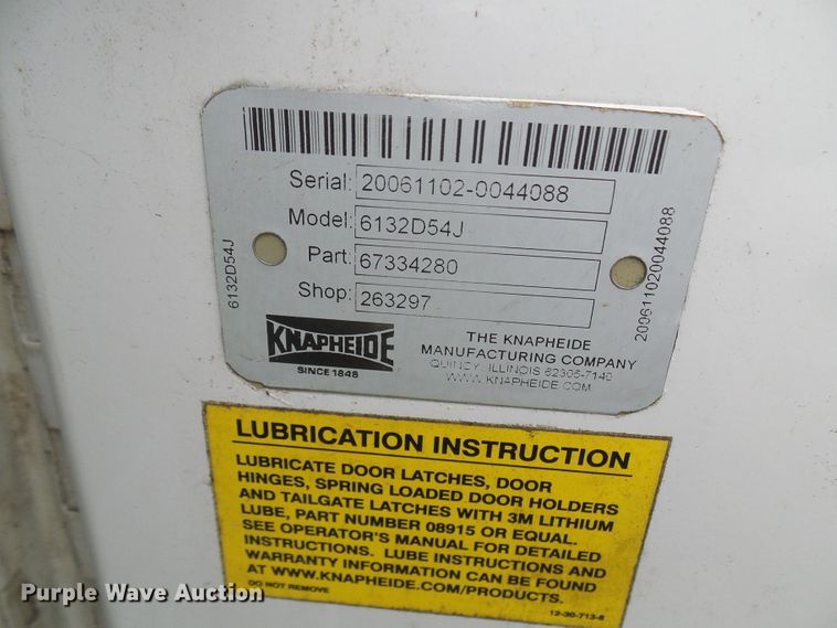 image for item DC2863 Knapheide 6132D54J utility bed