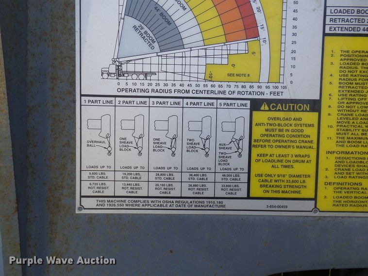 image for item DC2871 2003 Sterling L9500  crane truck