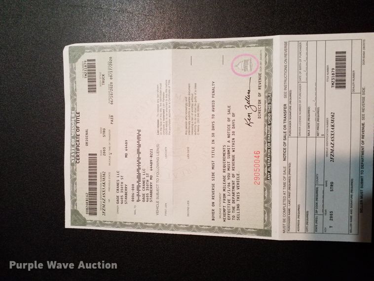 image for item DC2871 2003 Sterling L9500  crane truck