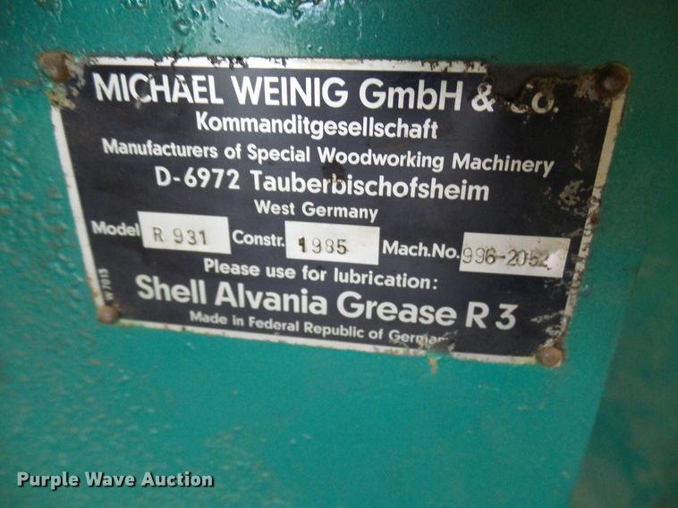 image for item DC2876 Weinig R931 knife grinder