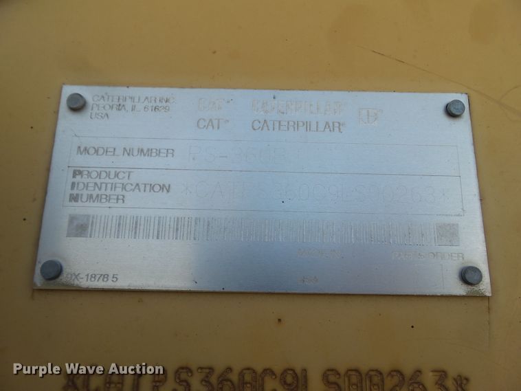 image for item DF0997 Caterpillar PS-360B  pneumatic roller