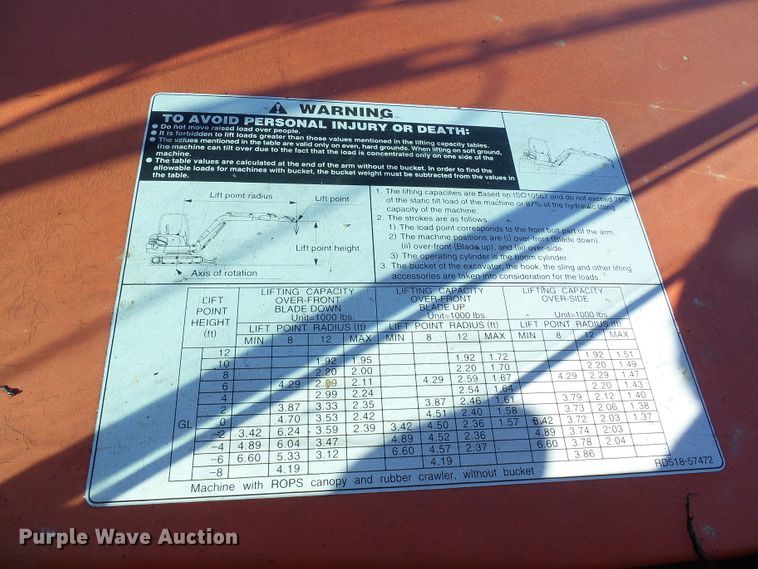 image for item DG2155 2006 Kubota KX161-3SS  mini excavator