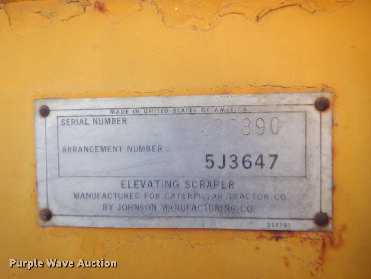 image for item DG4668 1965 Caterpillar 619  elevating scraper