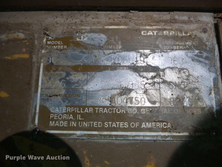 image for item DG8398 1987 Caterpillar 966D  wheel loader