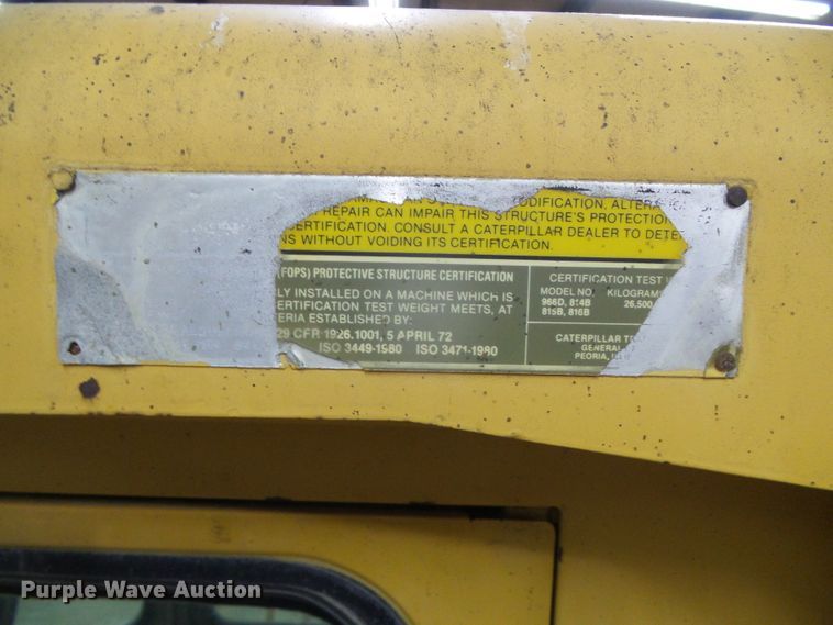 image for item DG8398 1987 Caterpillar 966D  wheel loader