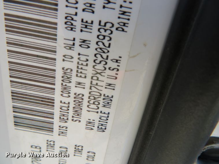 image for item DH0545 2012 Dodge Ram 1500  Quad Cab pickup truck