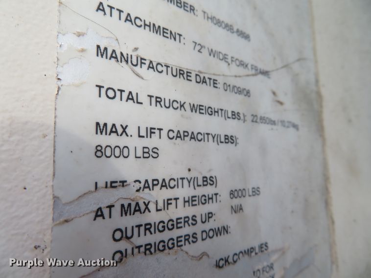 image for item DH0569 2006 Terex TH842C  telehandler