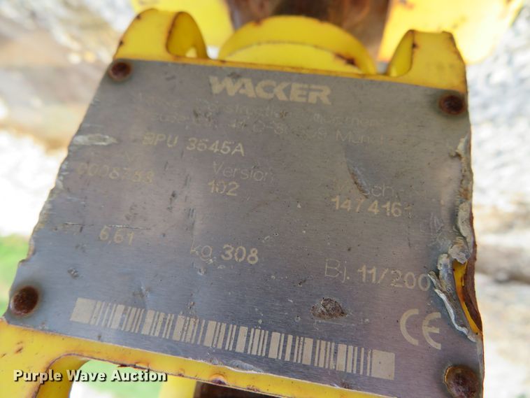 image for item DH0578 Wacker BPU3545A  walk behind compactor