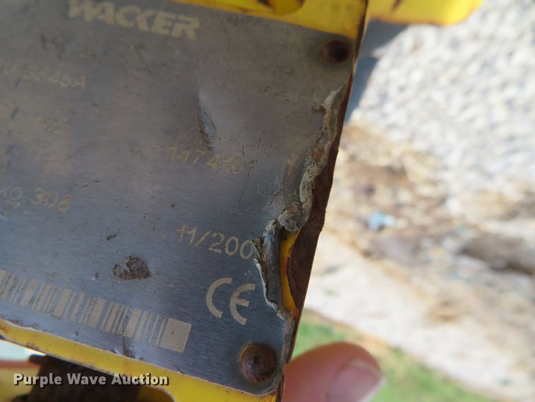 image for item DH0578 Wacker BPU3545A  walk behind compactor