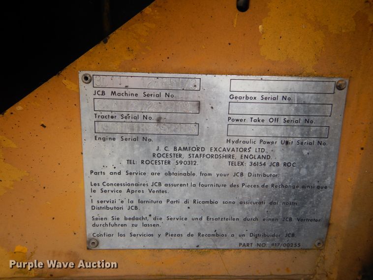 image for item DI1074 1978 JCB 3D111  backhoe