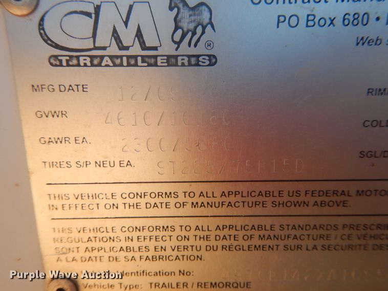 image for item DI3625 2010 CM enclosed cargo trailer with pressure washer