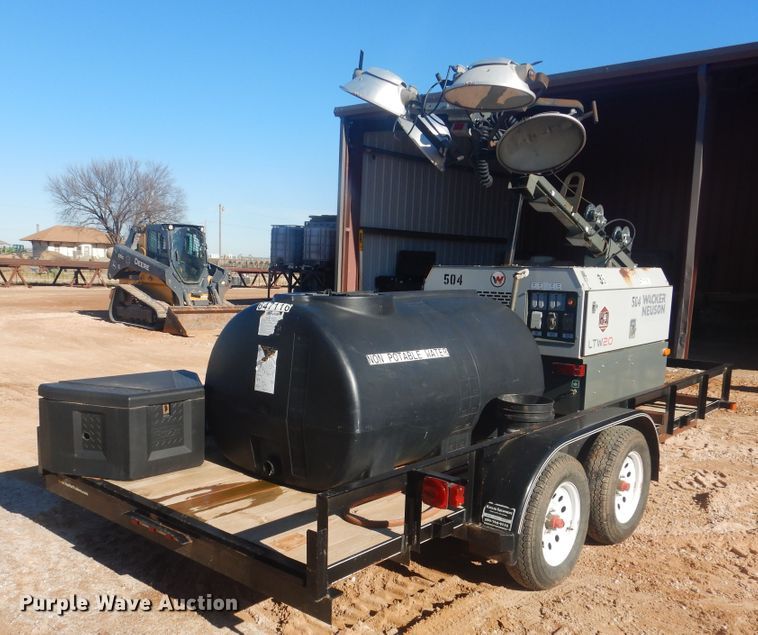 image for item DI3632 2014 Top Hat utility trailer with light plant