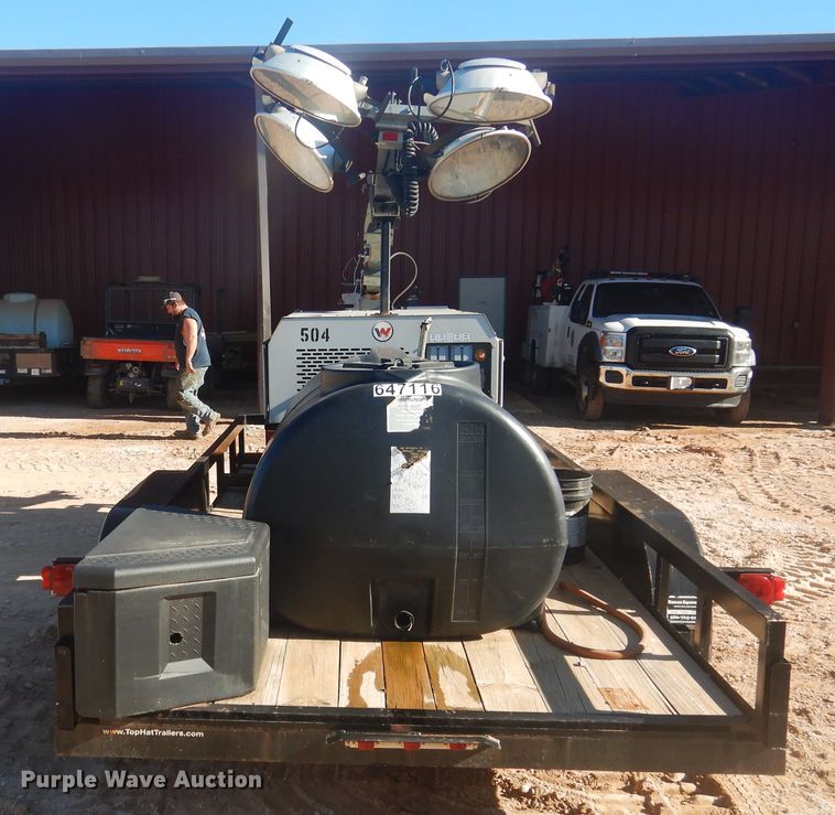 image for item DI3632 2014 Top Hat utility trailer with light plant