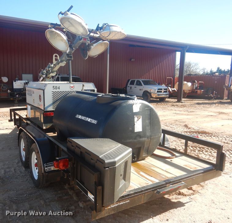 image for item DI3632 2014 Top Hat utility trailer with light plant