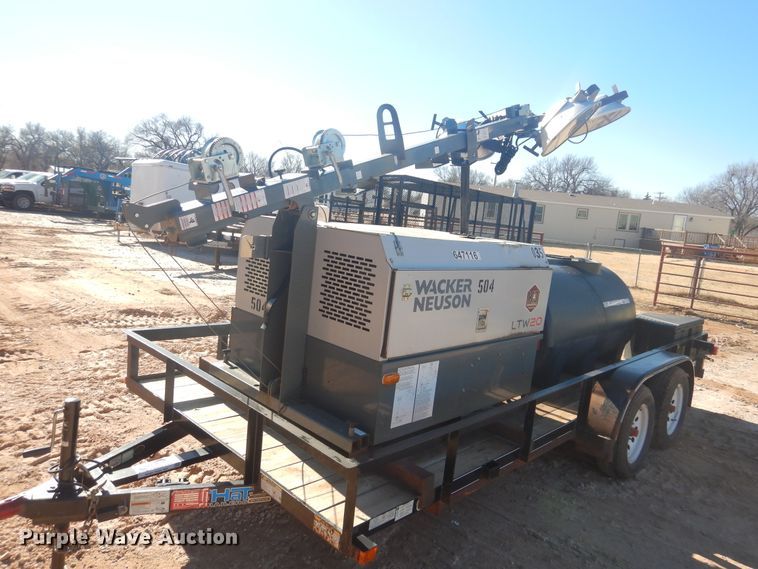 image for item DI3632 2014 Top Hat utility trailer with light plant