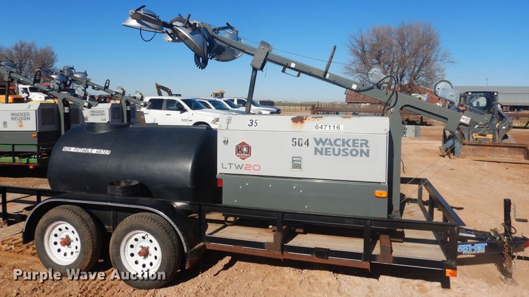 image for item DI3632 2014 Top Hat utility trailer with light plant