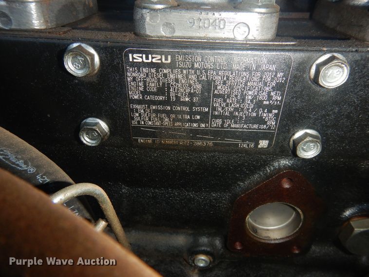 image for item DI3632 2014 Top Hat utility trailer with light plant