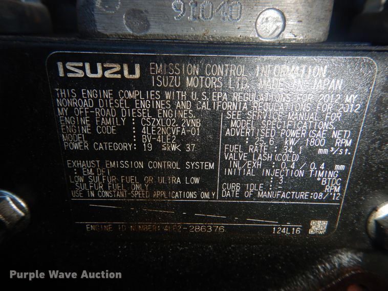 image for item DI3632 2014 Top Hat utility trailer with light plant