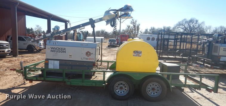 image for item DI3633 2013 Holt utility trailer with light plant