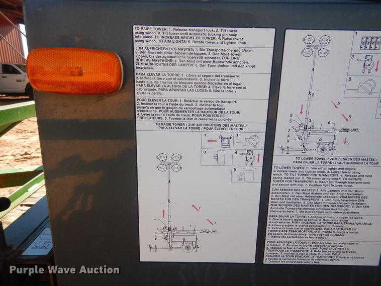 image for item DI3633 2013 Holt utility trailer with light plant