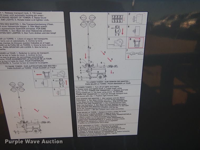 image for item DI3633 2013 Holt utility trailer with light plant