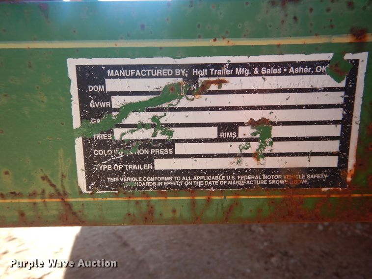 image for item DI3633 2013 Holt utility trailer with light plant