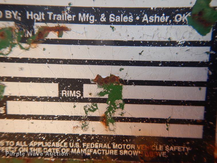 image for item DI3633 2013 Holt utility trailer with light plant