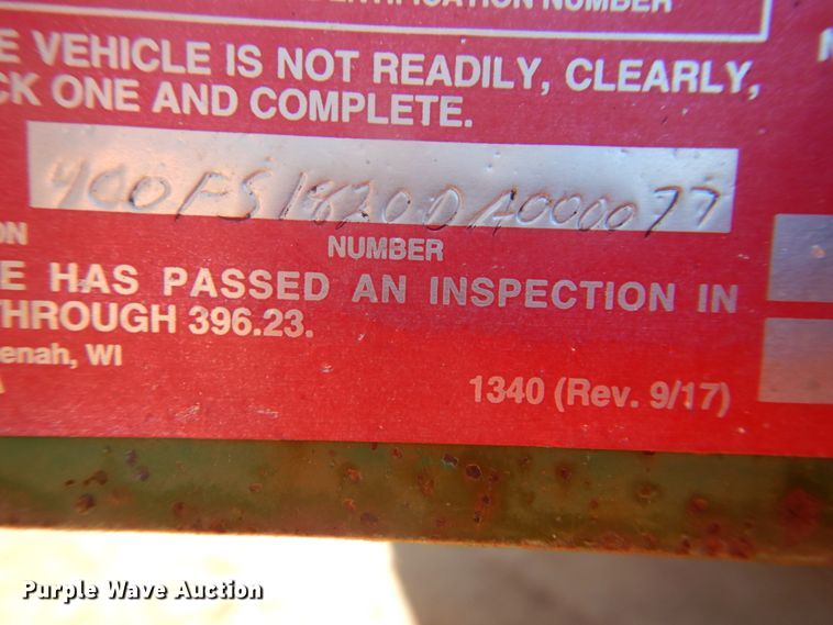 image for item DI3633 2013 Holt utility trailer with light plant