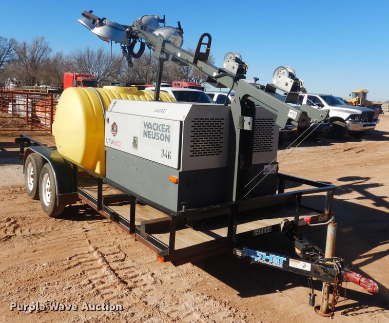 image for item DI3634 2013 Top Hat utility trailer with light plant