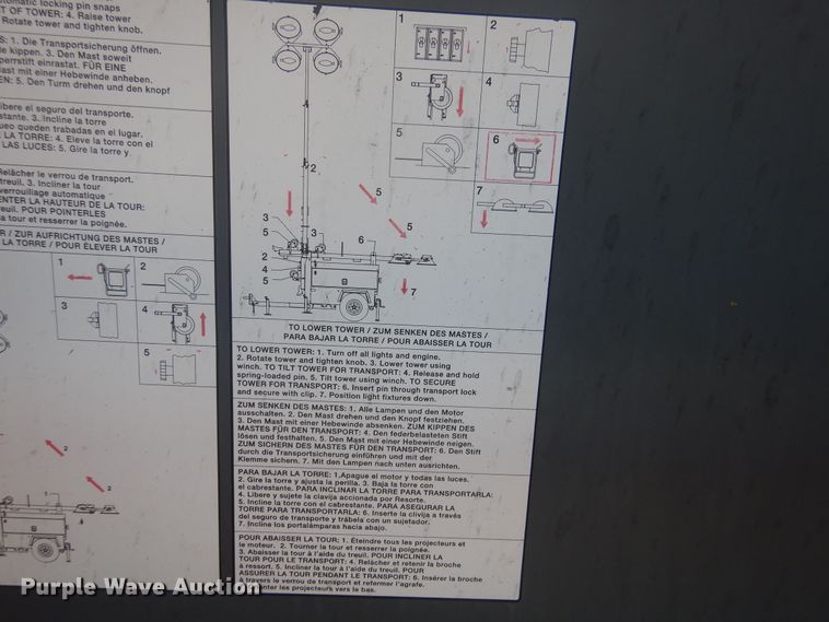 image for item DI3634 2013 Top Hat utility trailer with light plant