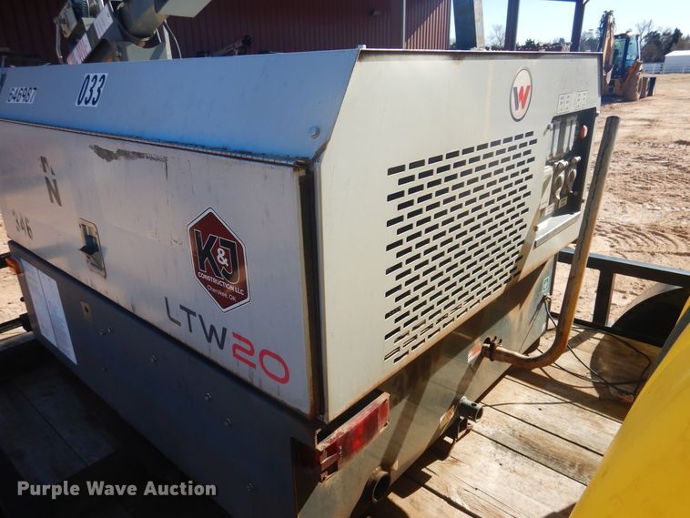 image for item DI3634 2013 Top Hat utility trailer with light plant