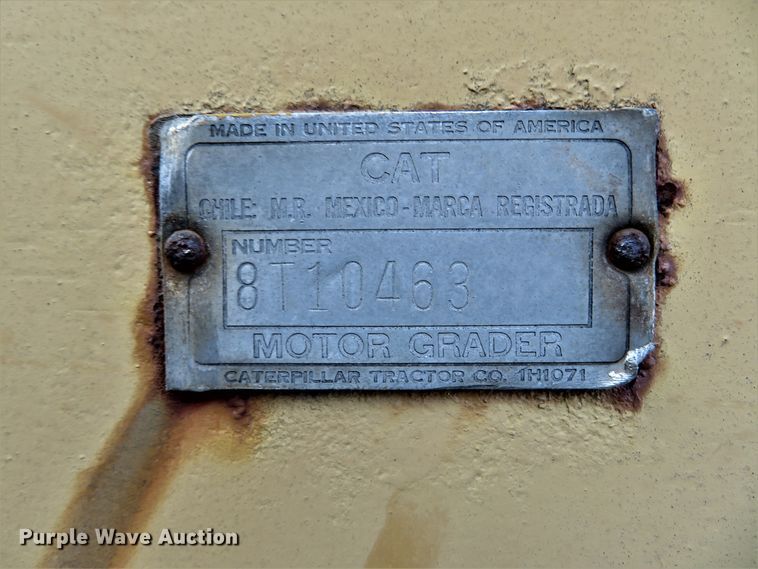 image for item DI3937 Caterpillar 12  rigid frame motor grader