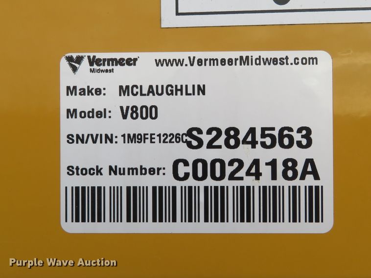 image for item DI3952 2012 Vermeer V800LEHD vacuum excavator