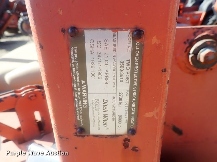 image for item DI7328 1993 Ditch Witch 3500  trencher