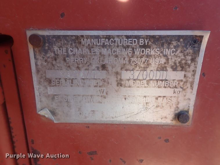 image for item DI7330 1999 Ditch Witch 3700  trencher