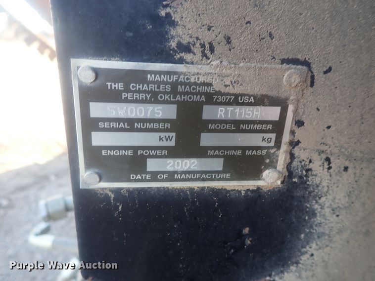 image for item DI7333 2002 Ditch Witch RT115  cable plow