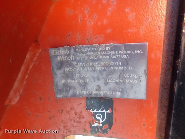 image for item DI7334 2009 Ditch Witch ZRT65  trencher