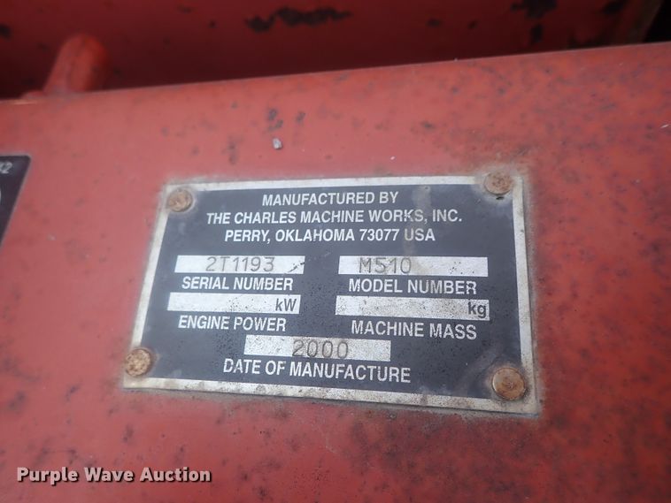 image for item DI7338 1997 Ditch Witch 7610  trencher