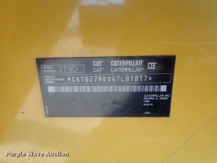 image for item DI7376 2014 Caterpillar 279D  tracked skid steer loader