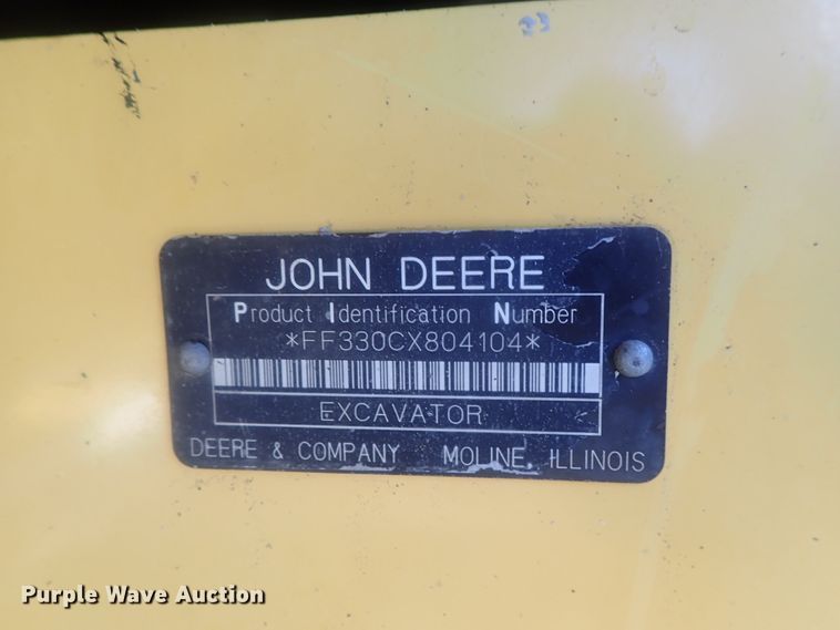 image for item DI7414 2005 John Deere 330C LC  excavator