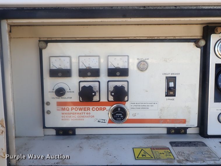 image for item DI7418 Multiquip Whisperwatt 60  generator