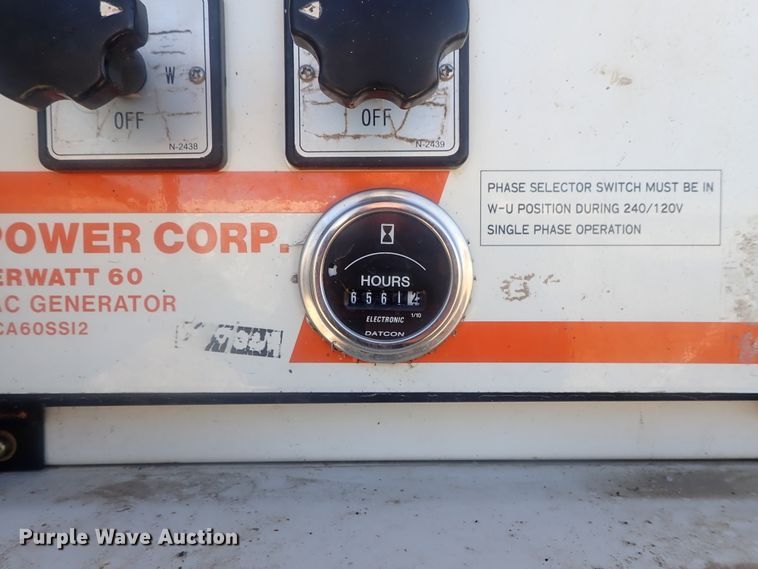 image for item DI7418 Multiquip Whisperwatt 60  generator