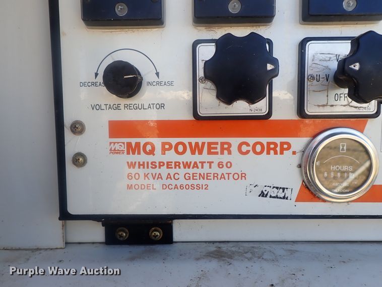 image for item DI7418 Multiquip Whisperwatt 60  generator