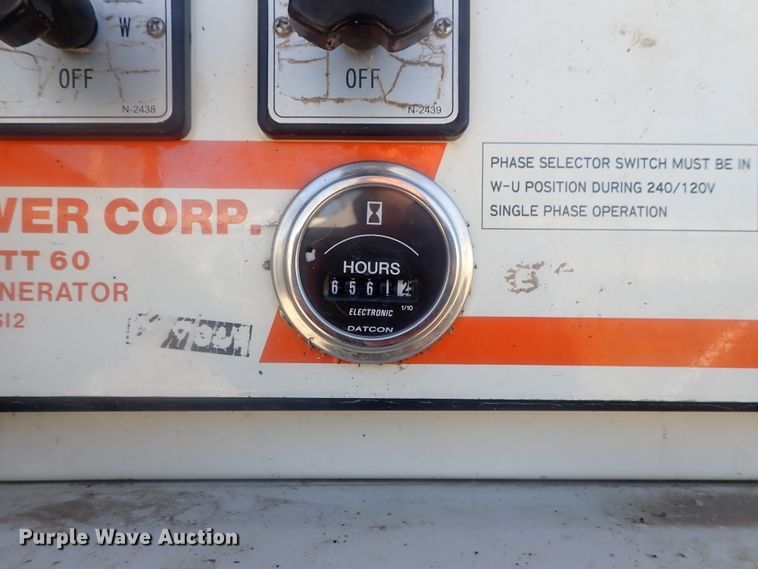 image for item DI7418 Multiquip Whisperwatt 60  generator
