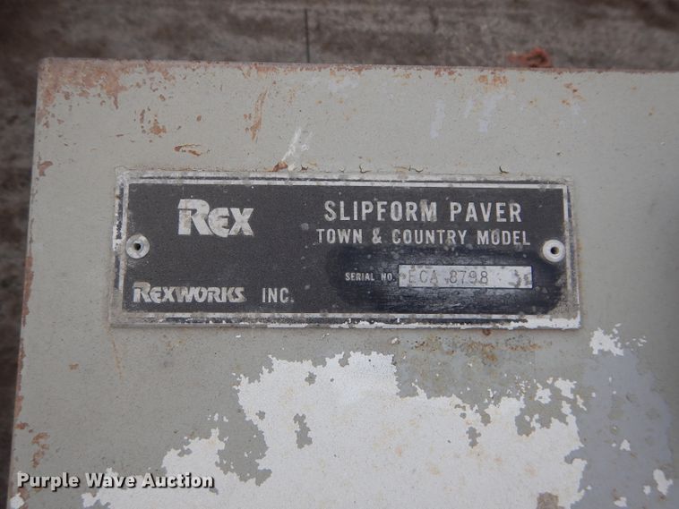 image for item DI8402 Rex Town & Country slip form paver