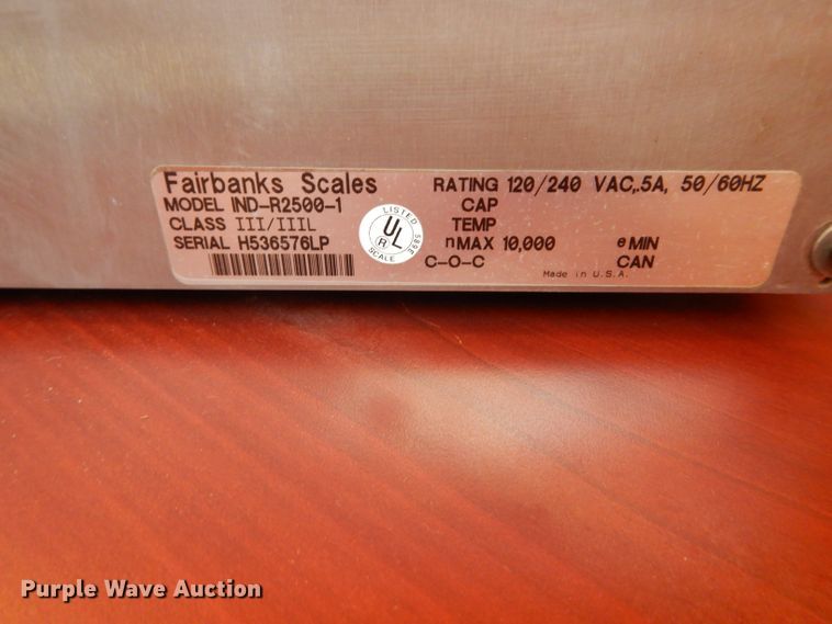 image for item DI8431 Fairbanks PLT-6010-509 truck scale