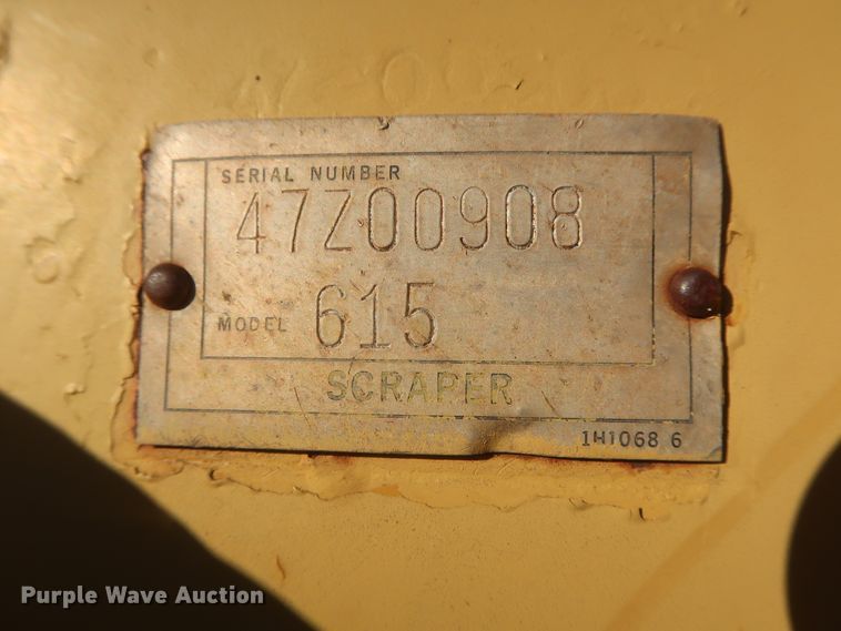 image for item DJ1820 1983 Caterpillar 615  elevating scraper