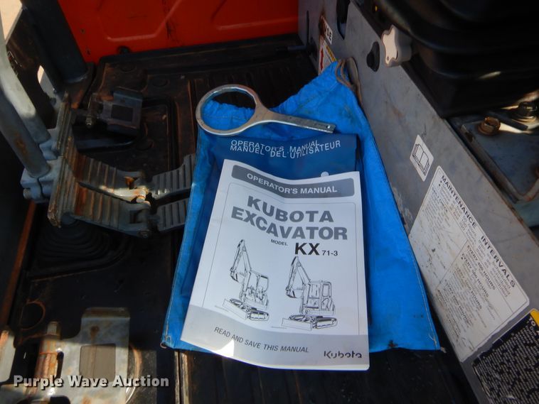 image for item DJ2150 Kubota KX71-3  mini excavator