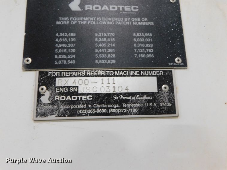 image for item DJ5840 Roadtec RX400 milling machine